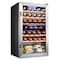 Ivation 33-Bottle Dual Zone Compressor Freestanding Wine Cooler Refrigerator - Stainless Steel IVFWCC331DWSS - alternate 1